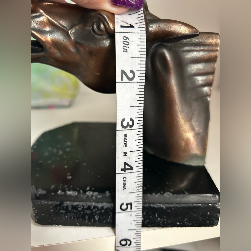 Mid-Century Bronze Horse Head Bookend - Picture 9 of 10
